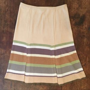 Missoni Cream Knit Sweater Striped Skirt